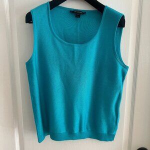 St. John Turquoise Knit Tank Top
